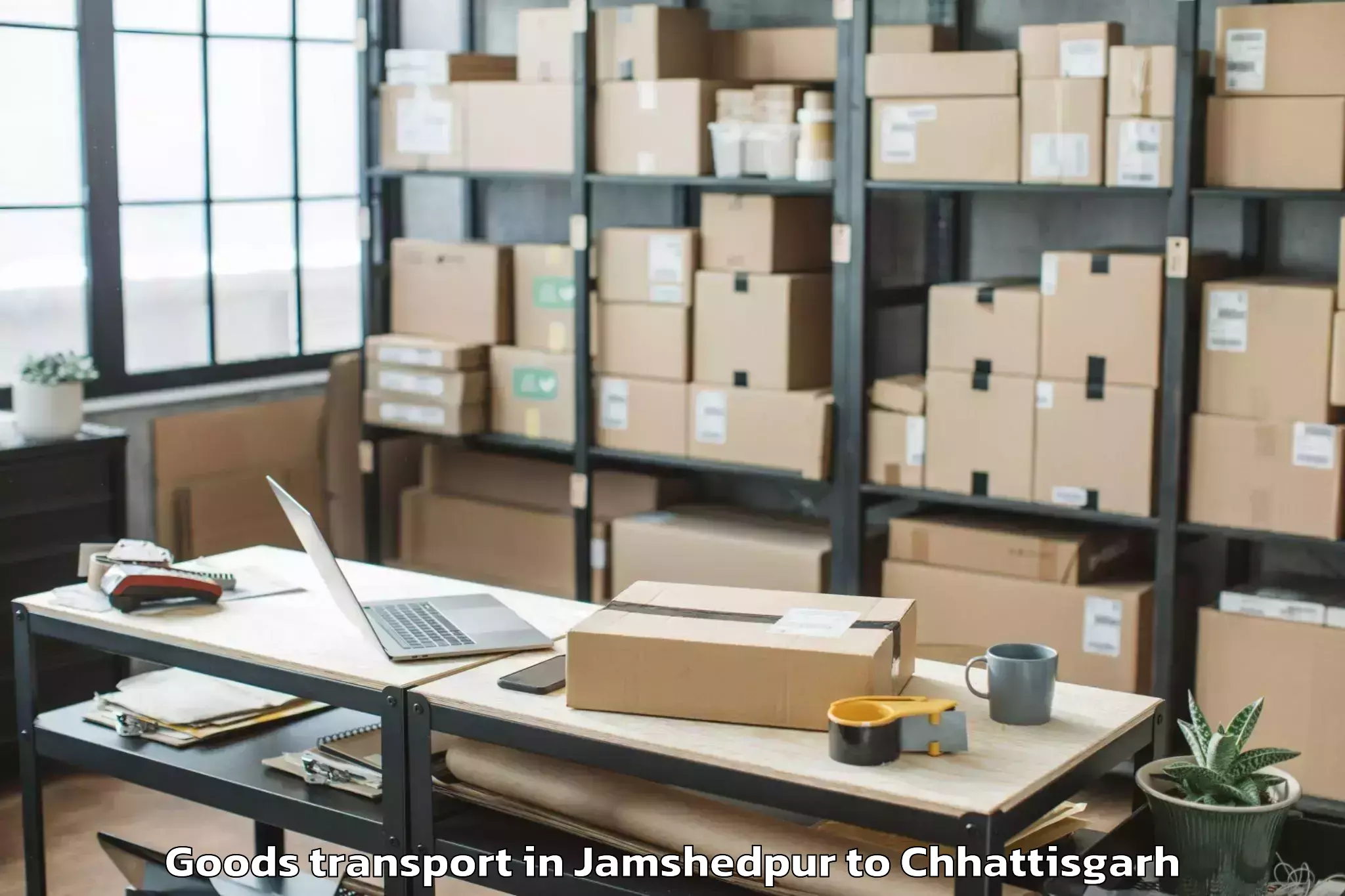 Professional Jamshedpur to Balod Goods Transport